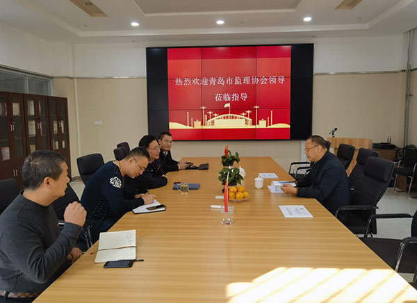 青岛市监理协会会长到公司指导工作
